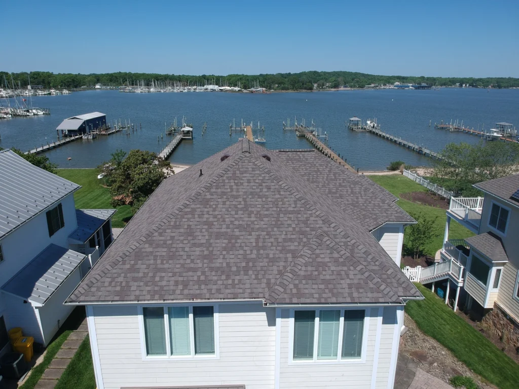 Shingle roof repair in Springfield VA after sudden roof storm damage