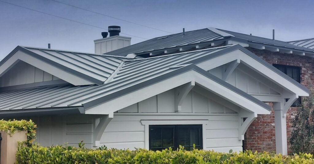 Metal roofing roof gables