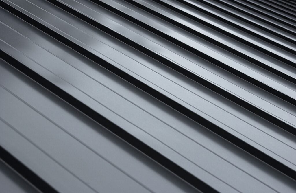 standing seam metal roof black