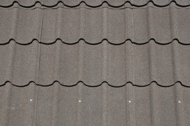 Photo of stone coated and ceramic roof tiles reflects heat well.