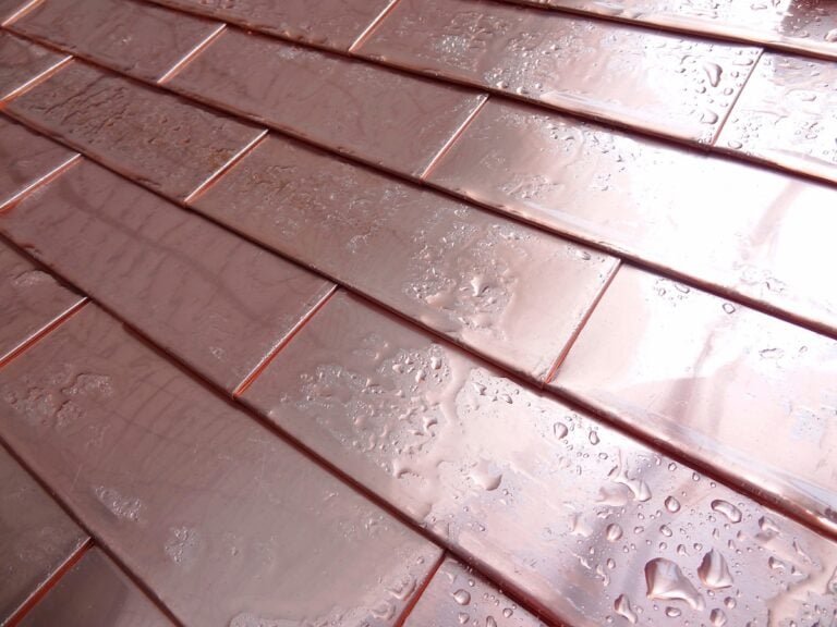 Copper roofing