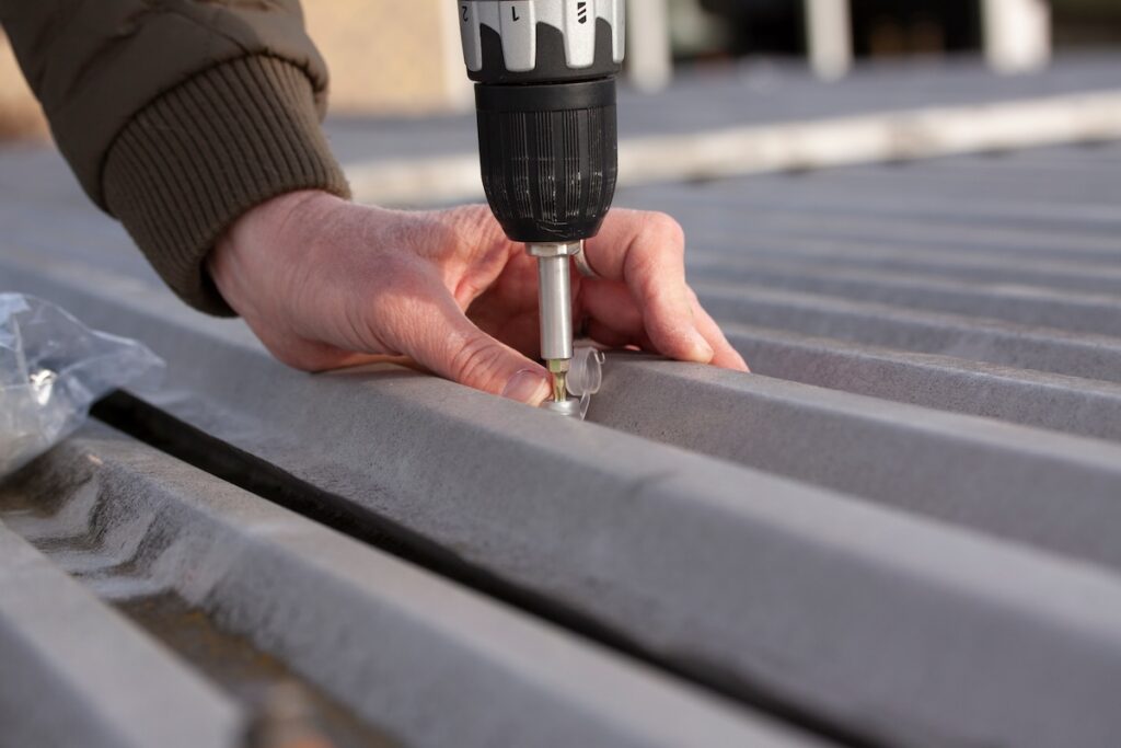 metal roof panel installation