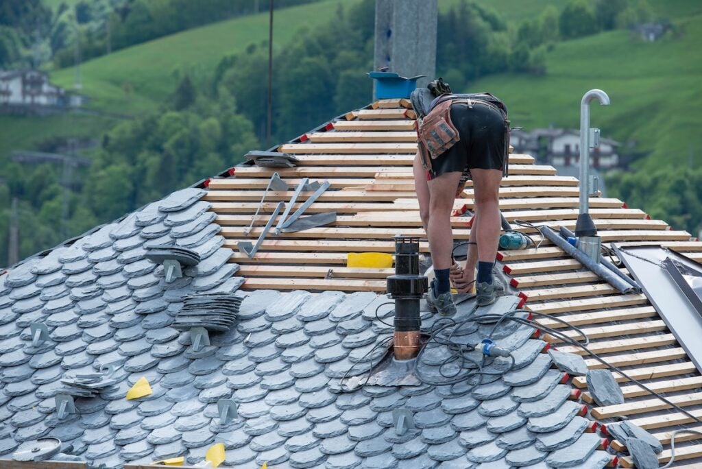 slate roof installation