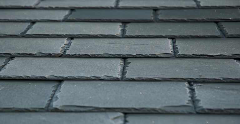 A slate roof