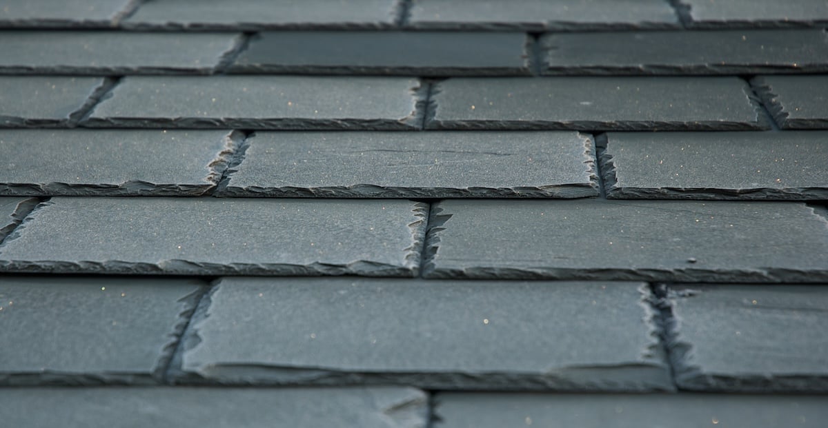 A slate roof