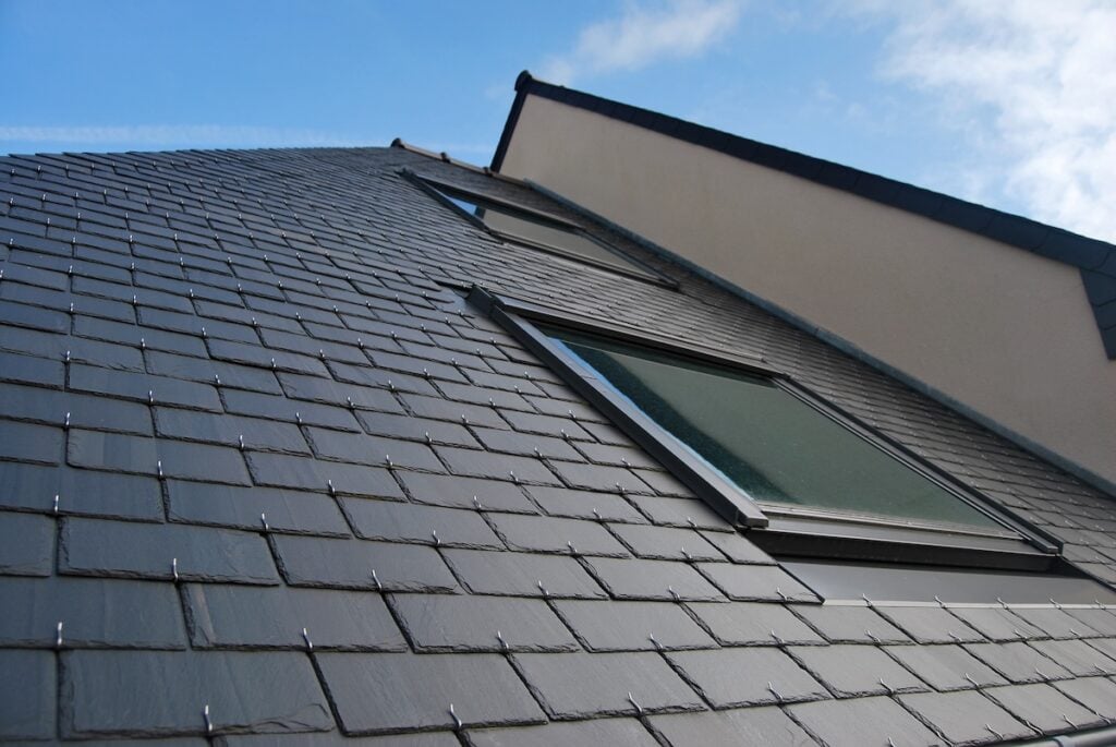 synthetic slate roof tiles