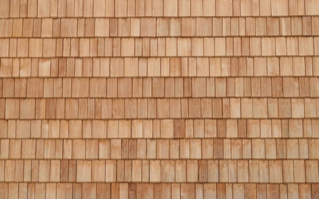 wooden shingles