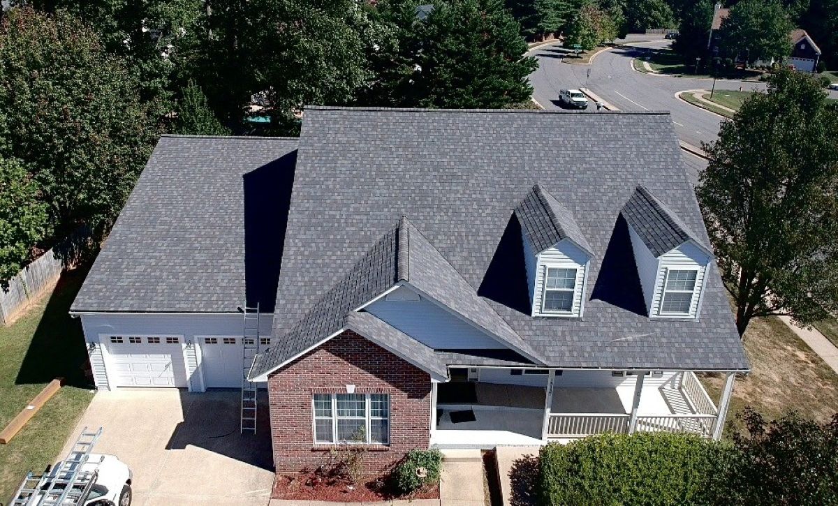 house with two dormer roofs
