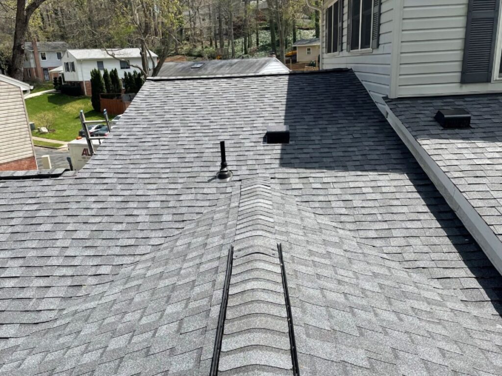roof vent installation Springfield Roofing project shingles