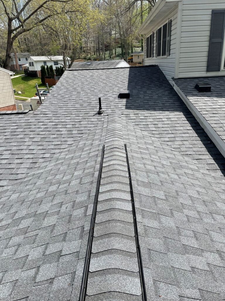 roof vent installation Springfield Roofing project shingles