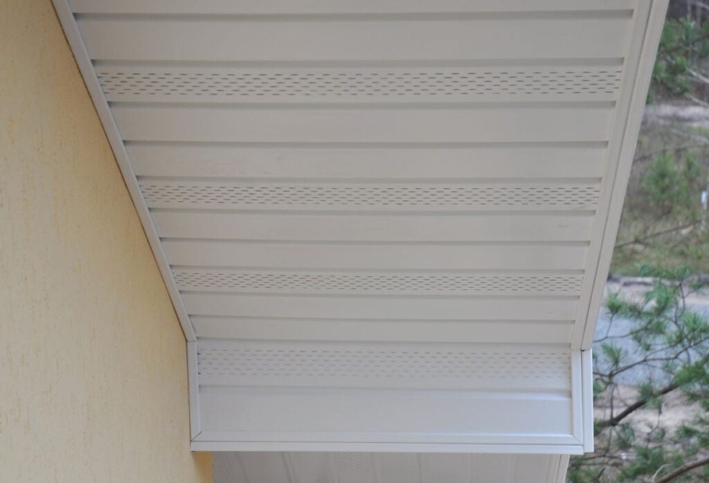 roof vent installation white with holes