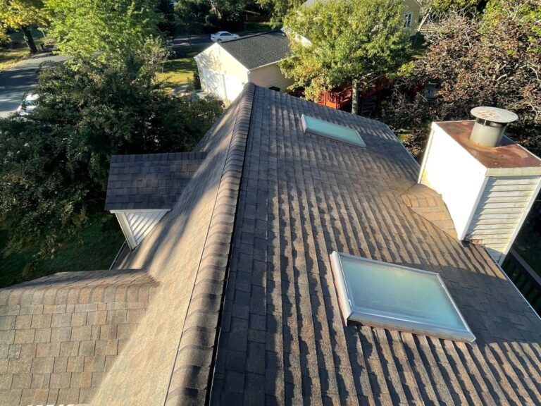 trusted roofing company Springfield Roofing project brown shingles roof