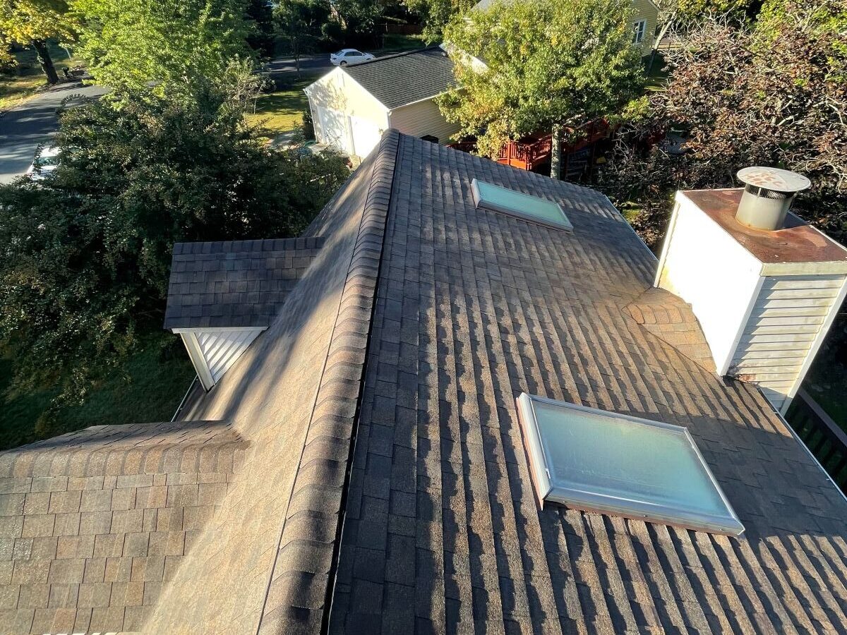 trusted roofing company Springfield Roofing project brown shingles roof