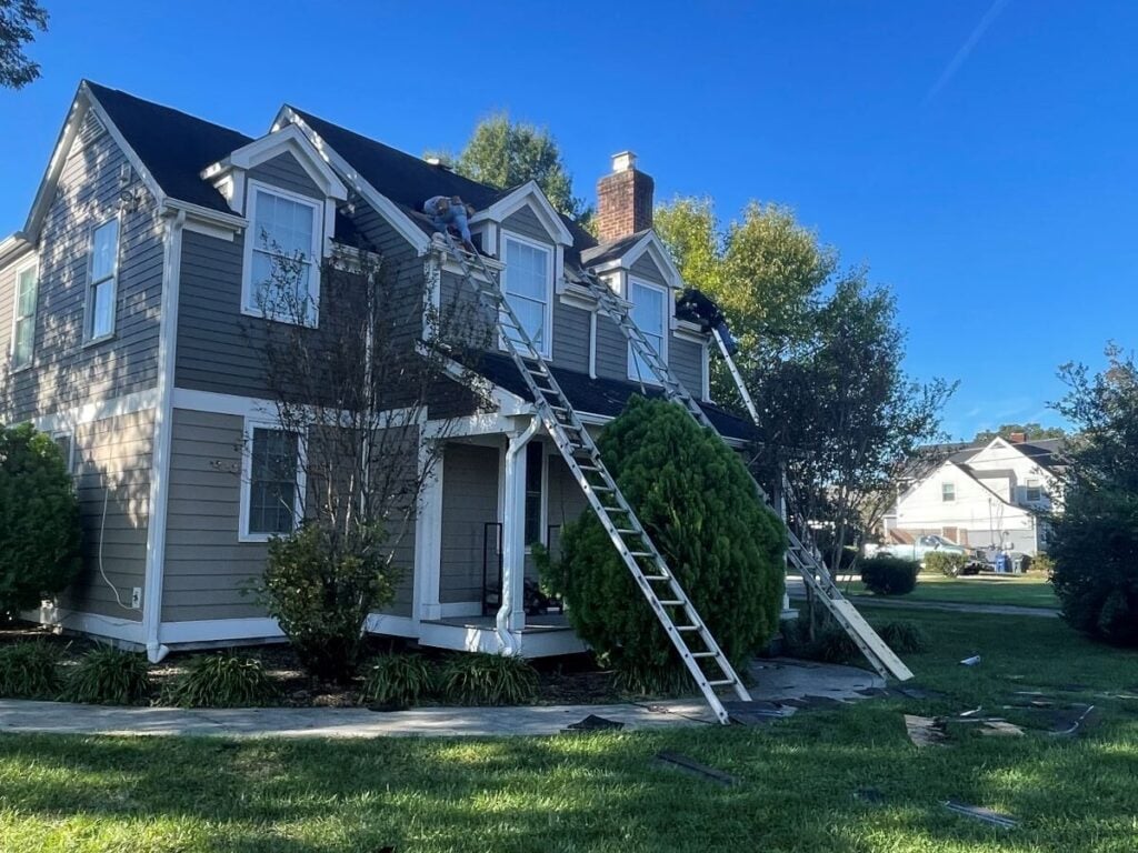 what to expect during roof replacement Springfield Roofing project big house