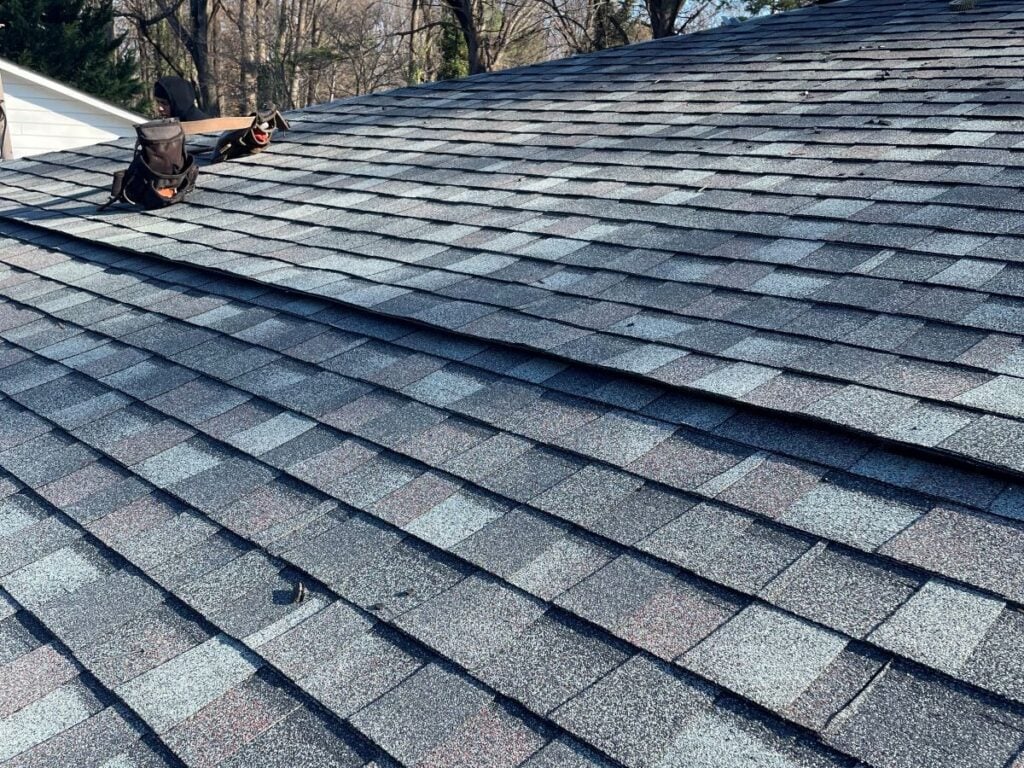 what to expect during roof replacement Springfield Roofing project closeup