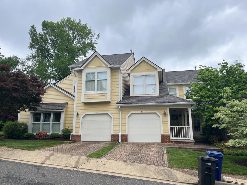 roof replacement estimate yellow house shingles roof