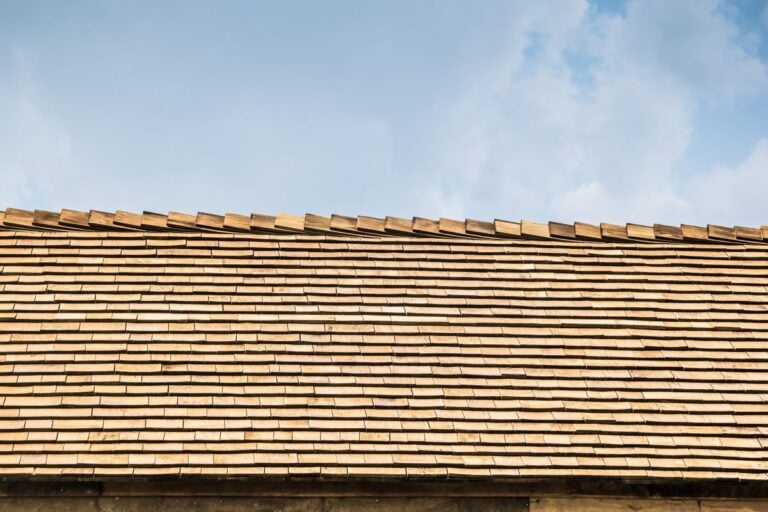 cedar shake roof top