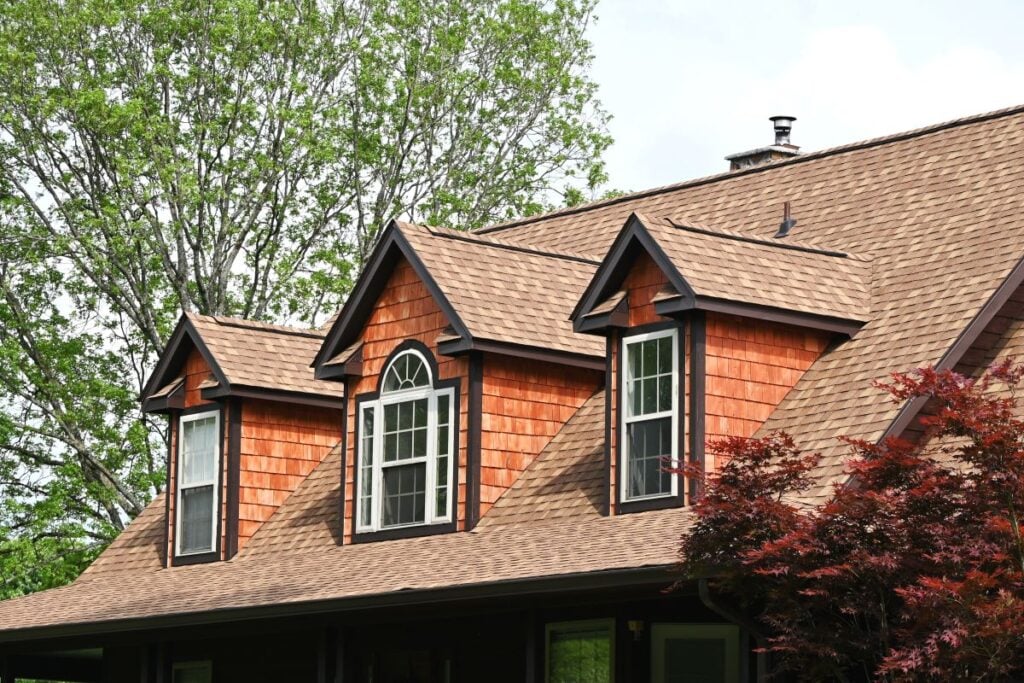 triple cedar dormer