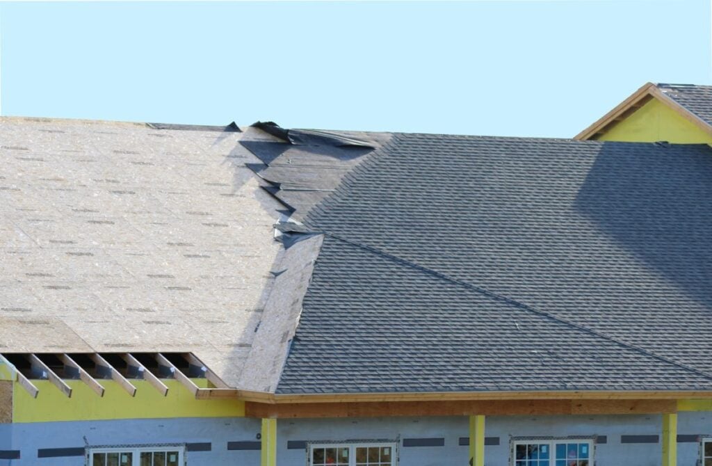 new roof construction